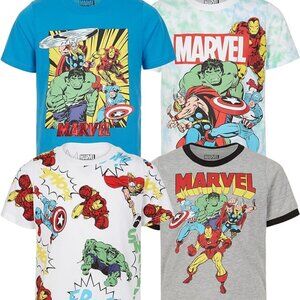 Marvel Avengers Kids 4-pk T-shirt set Thor Hulk Captain America Size 4T